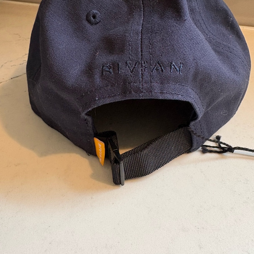 Rivian Hat Organic Cotton Blue Adjustable Embroidered Logo Outdoors New NWT - Picture 2 of 5